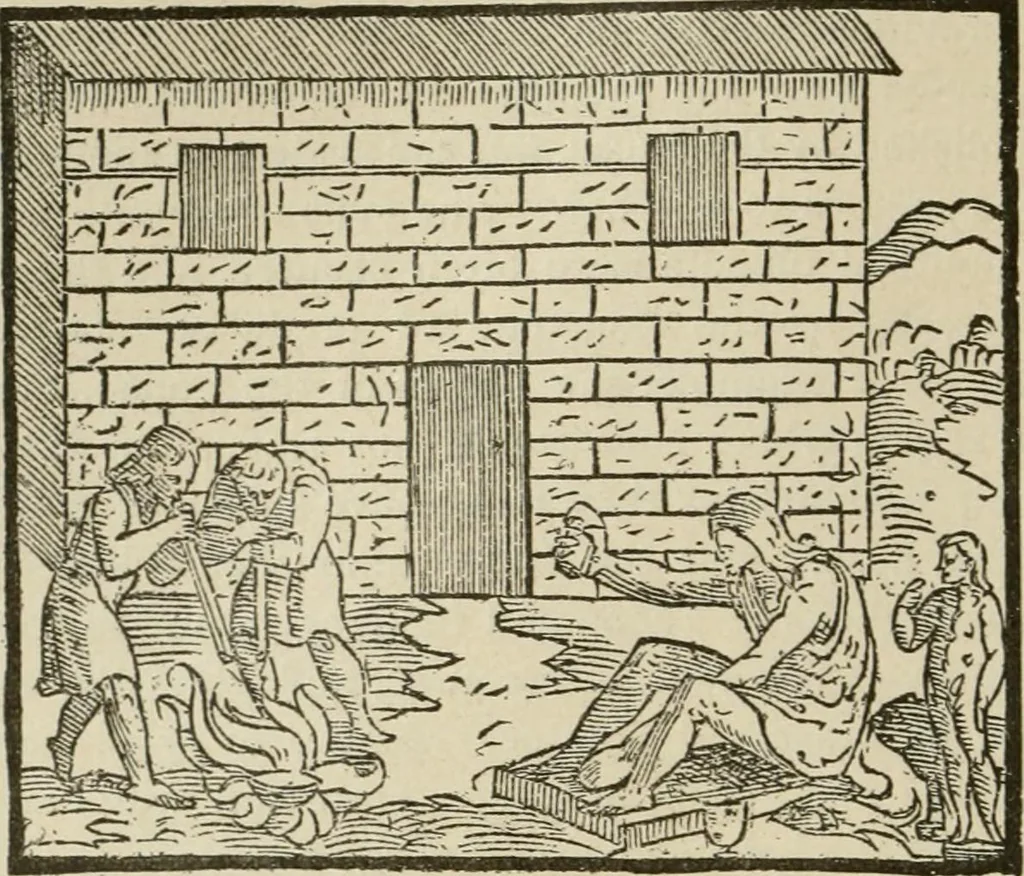 An illustration from Narrative and critical history of America, 1884, leaf 313