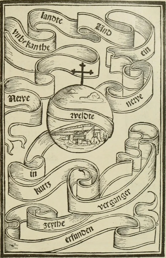 An illustration from Narrative and critical history of America, 1884, leaf 40