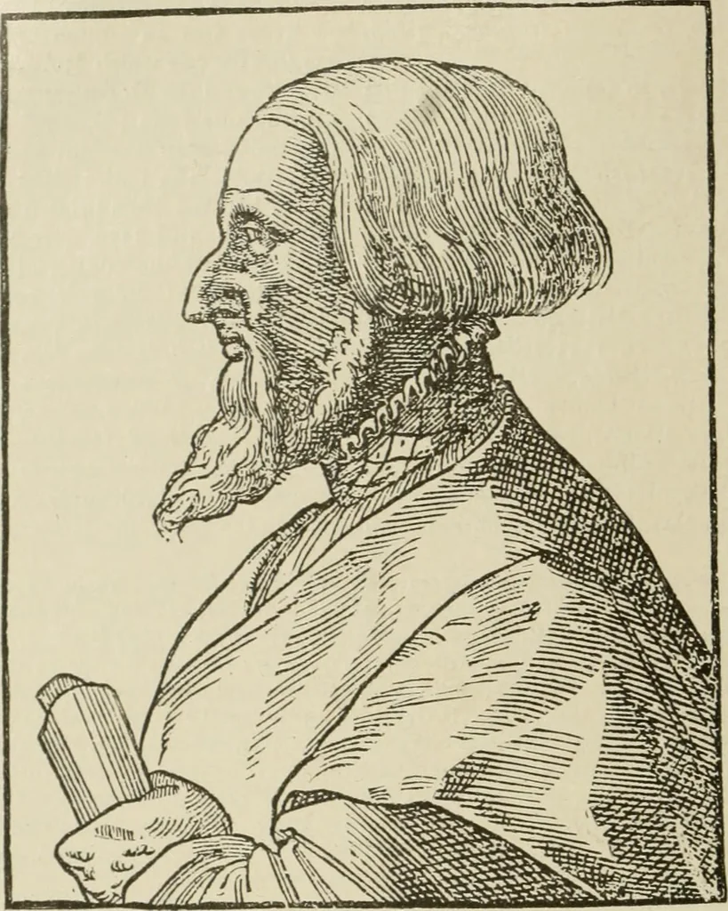 An illustration from Narrative and critical history of America, 1884, leaf 43