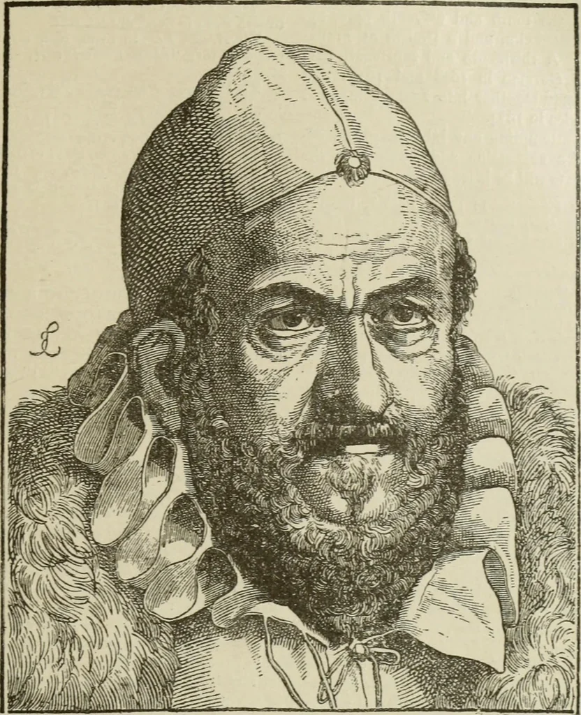 An illustration from Narrative and critical history of America, 1884, leaf 50