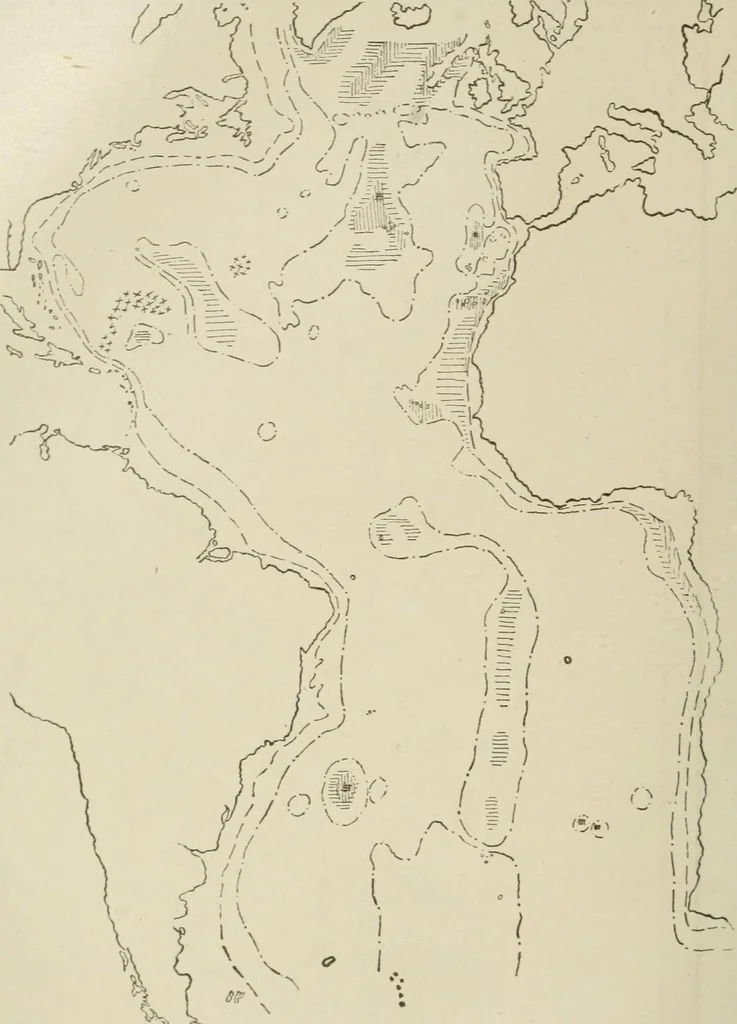 An illustration from Narrative and critical history of America, 1884, leaf 77