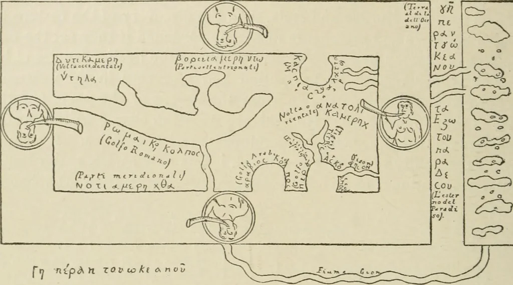 An illustration from Narrative and critical history of America, 1884, leaf 87