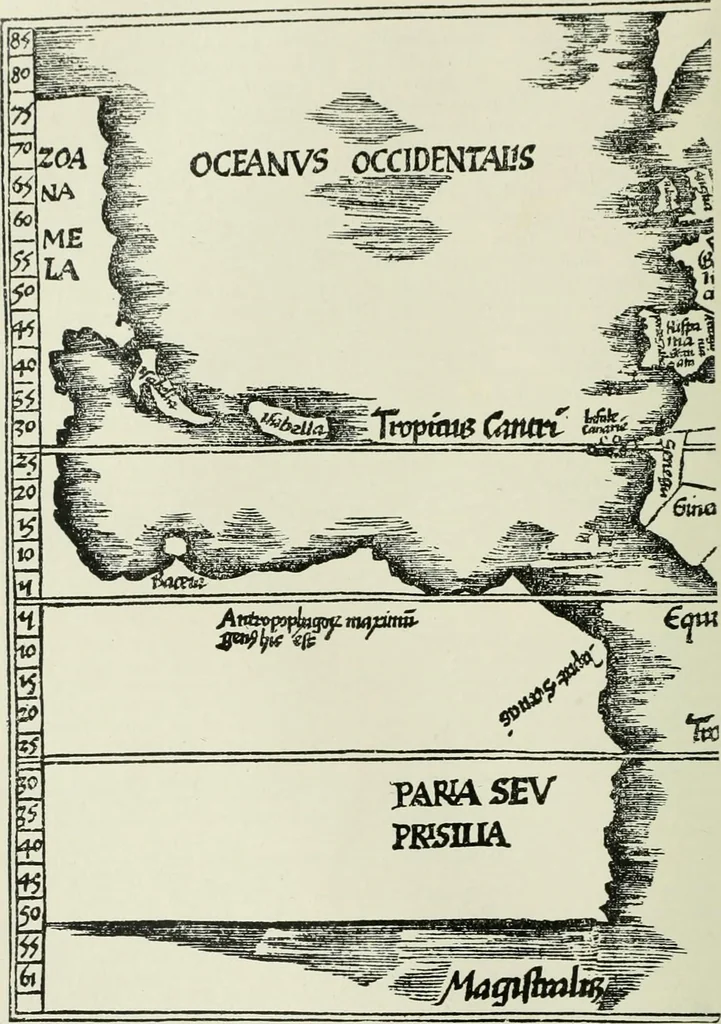 An illustration from Narrative and critical history of America, 1884, leaf 139