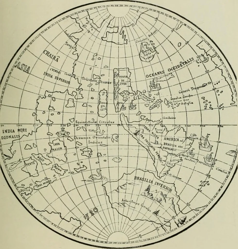 An illustration from Narrative and critical history of America, 1884, leaf 144