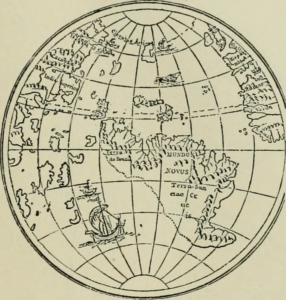 An illustration from Narrative and critical history of America, 1884, leaf 148