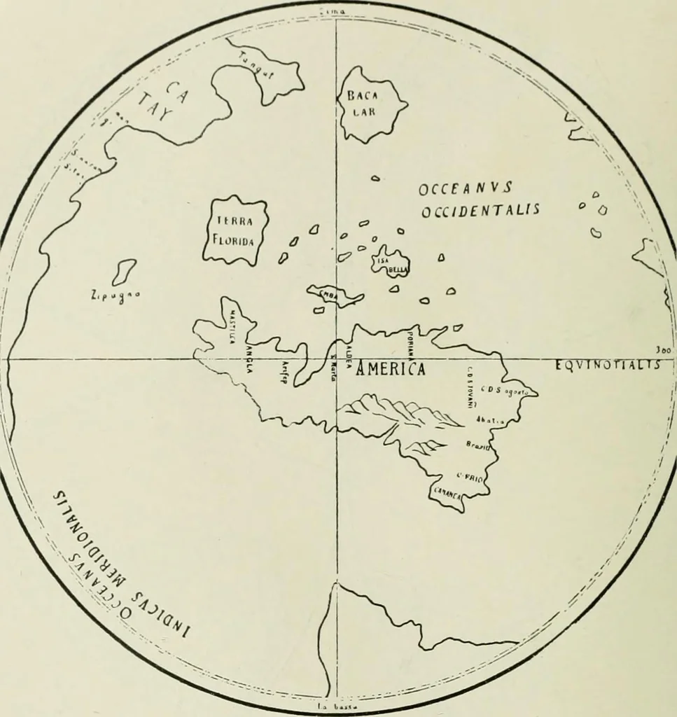 An illustration from Narrative and critical history of America, 1884, leaf 151