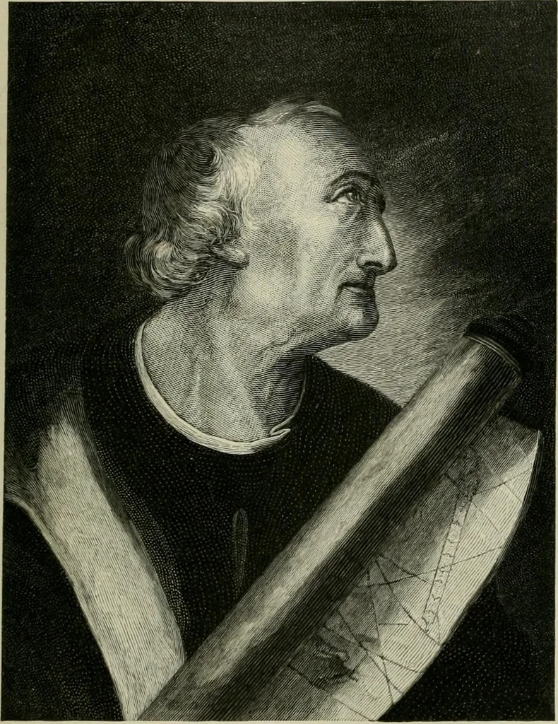 An illustration from Narrative and critical history of America, 1884, leaf 164