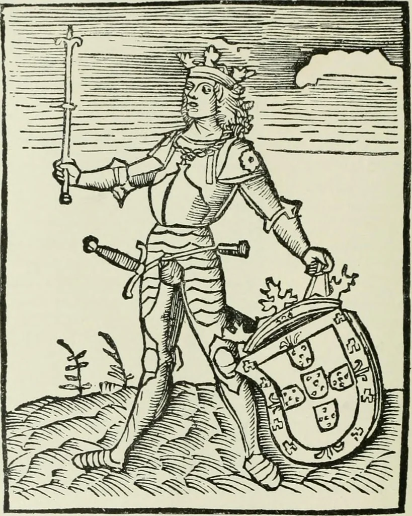 An illustration from Narrative and critical history of America, 1884, leaf 185
