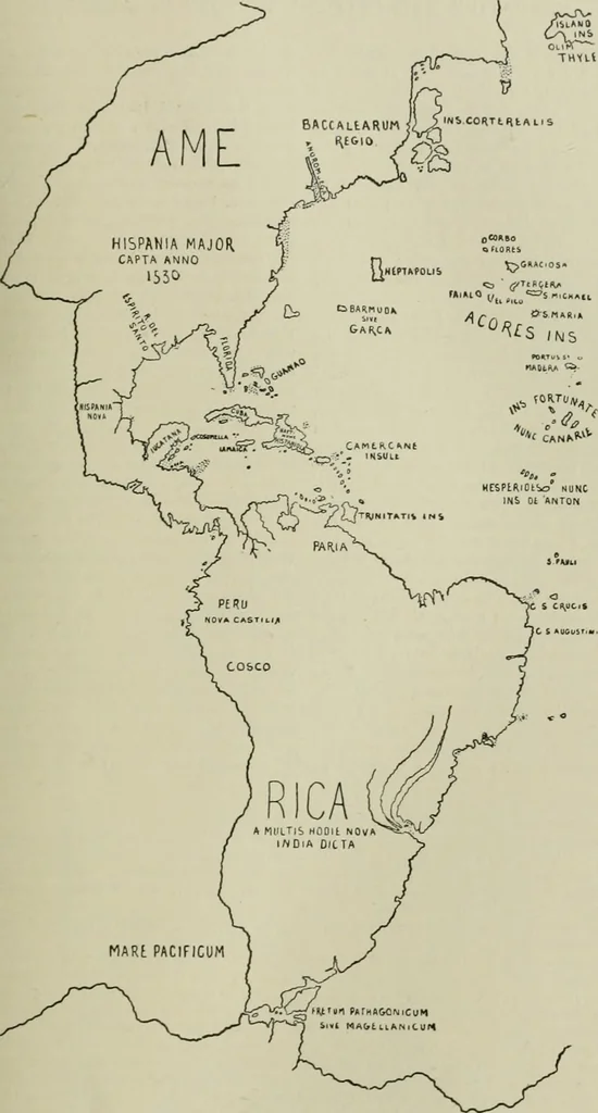 An illustration from Narrative and critical history of America, 1884, leaf 202