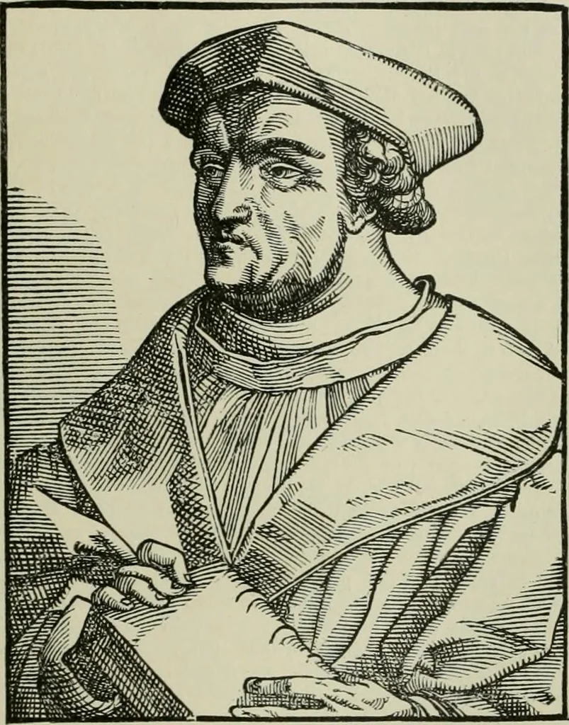 An illustration from Narrative and critical history of America, 1884, leaf 206