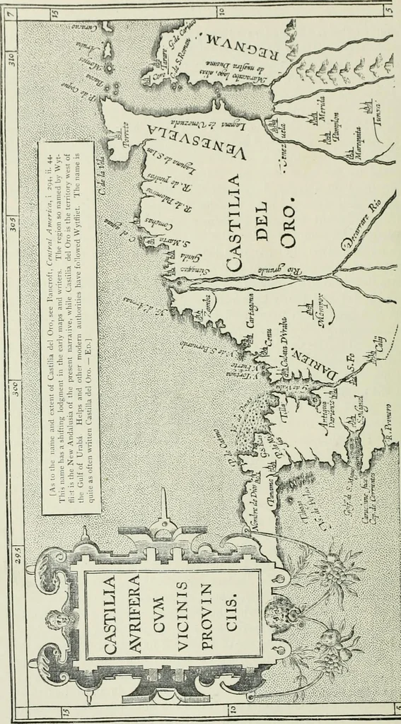An illustration from Narrative and critical history of America, 1884, leaf 215