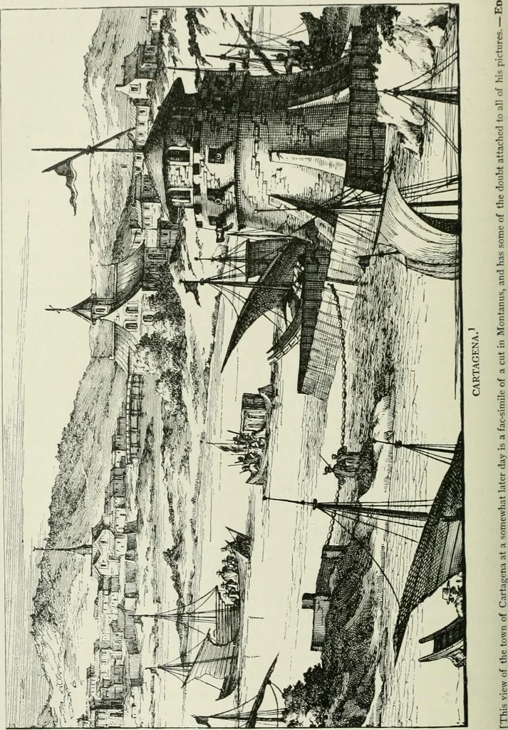 An illustration from Narrative and critical history of America, 1884, leaf 217