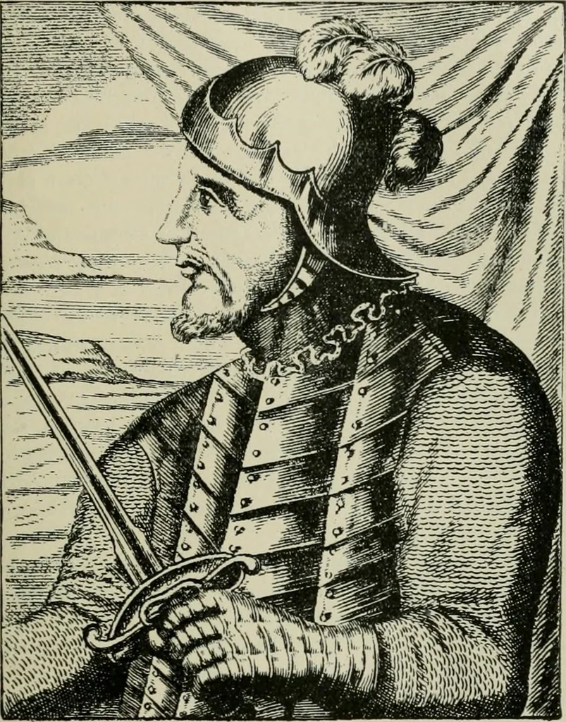 An illustration from Narrative and critical history of America, 1884, leaf 220