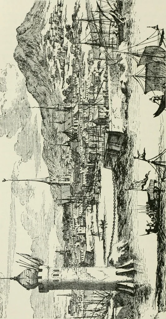 An illustration from Narrative and critical history of America, 1884, leaf 227