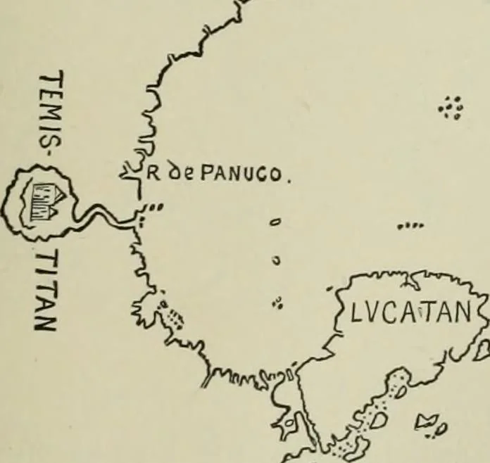 An illustration from Narrative and critical history of America, 1884, leaf 250