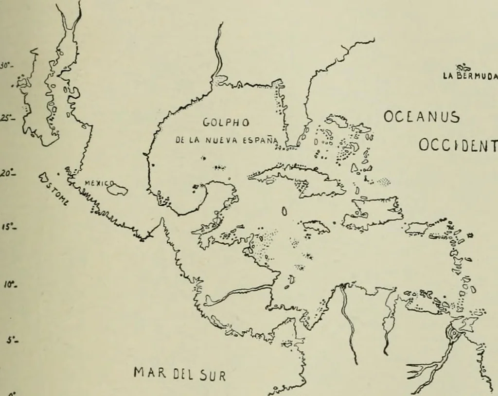 An illustration from Narrative and critical history of America, 1884, leaf 252