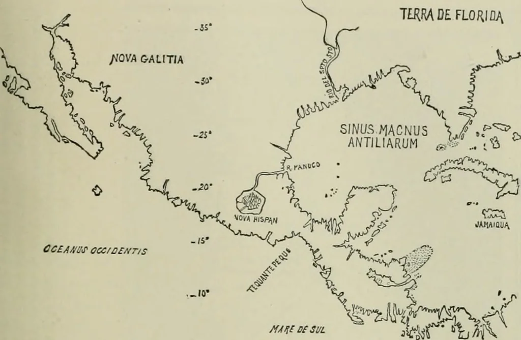 An illustration from Narrative and critical history of America, 1884, leaf 254