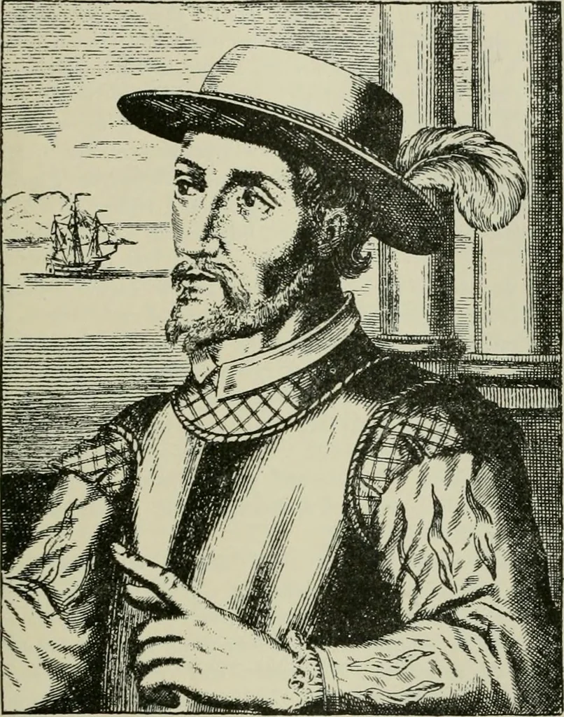 An illustration from Narrative and critical history of America, 1884, leaf 260
