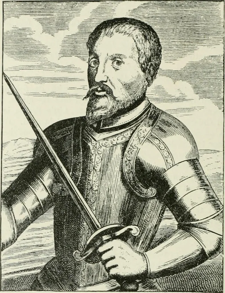 An illustration from Narrative and critical history of America, 1884, leaf 277