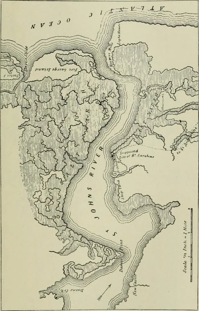 An illustration from Narrative and critical history of America, 1884, leaf 290