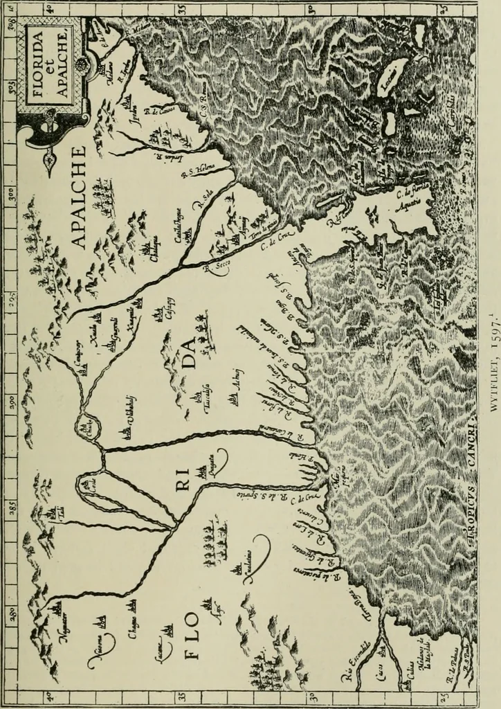An illustration from Narrative and critical history of America, 1884, leaf 306