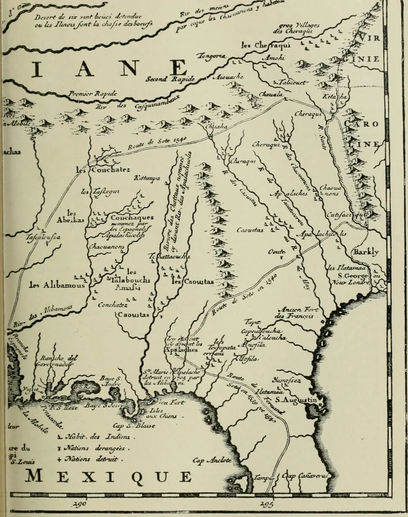 An illustration from Narrative and critical history of America, 1884, leaf 320
