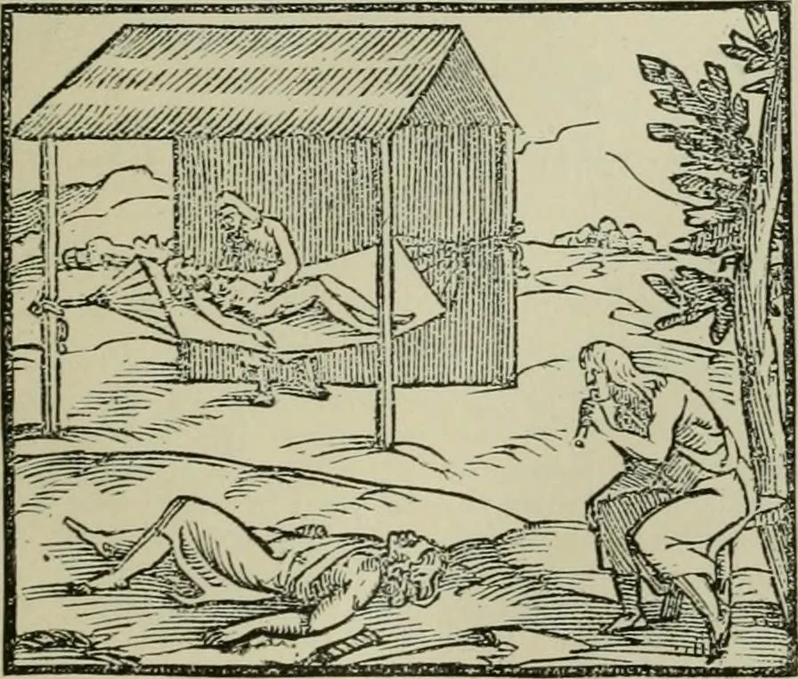 An illustration from Narrative and critical history of America, 1884, leaf 36