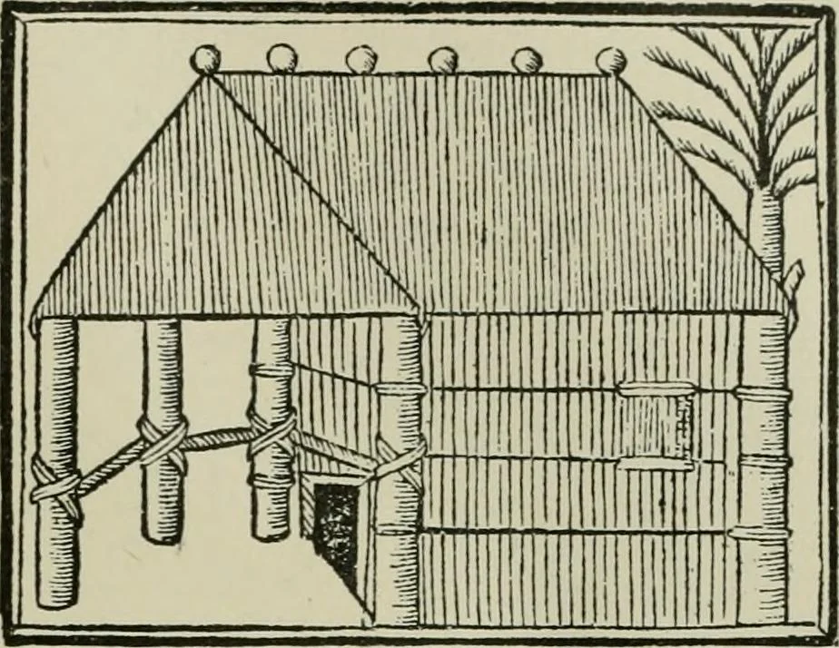 An illustration from Narrative and critical history of America, 1884, leaf 36