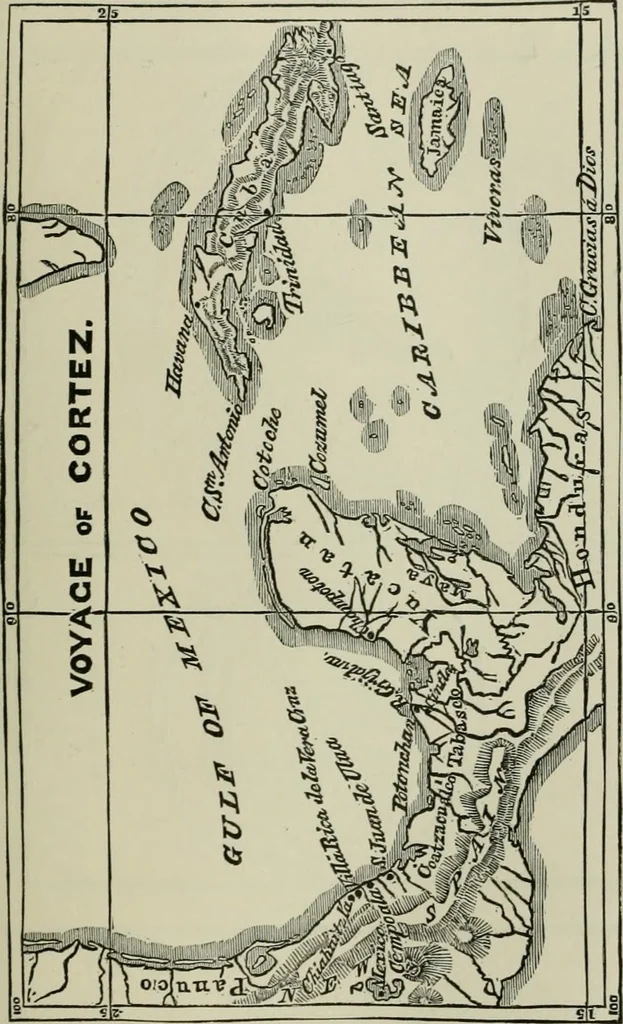An illustration from Narrative and critical history of America, 1884, leaf 378