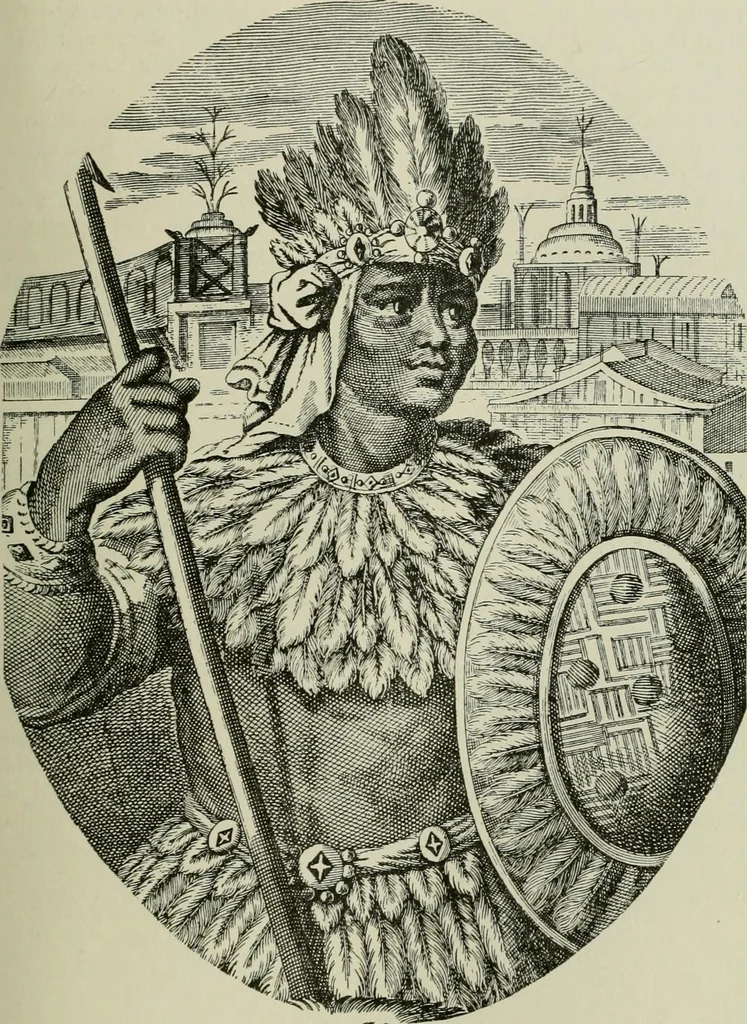 An illustration from Narrative and critical history of America, 1884, leaf 386