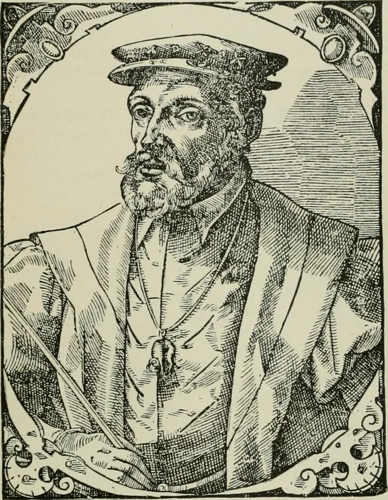 An illustration from Narrative and critical history of America, 1884, leaf 396