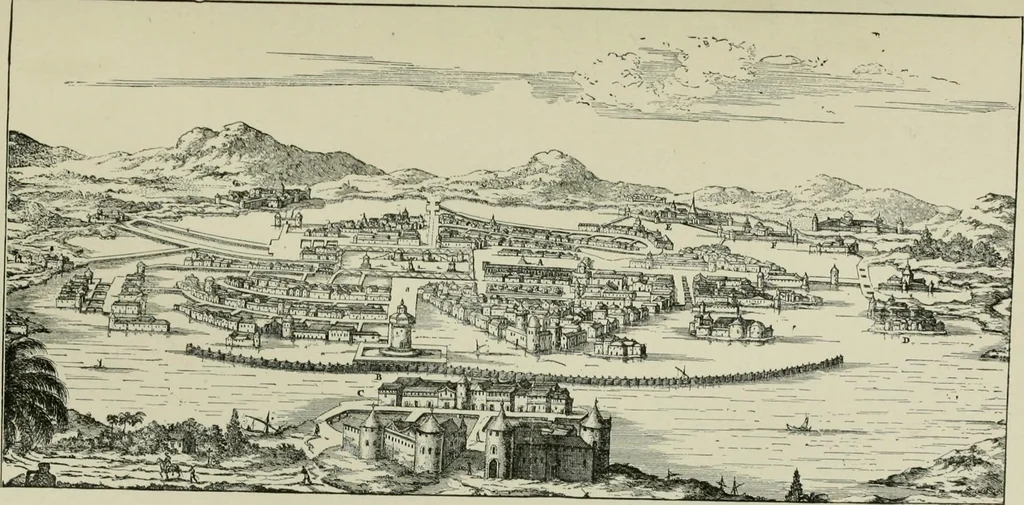 An illustration from Narrative and critical history of America, 1884, leaf 404