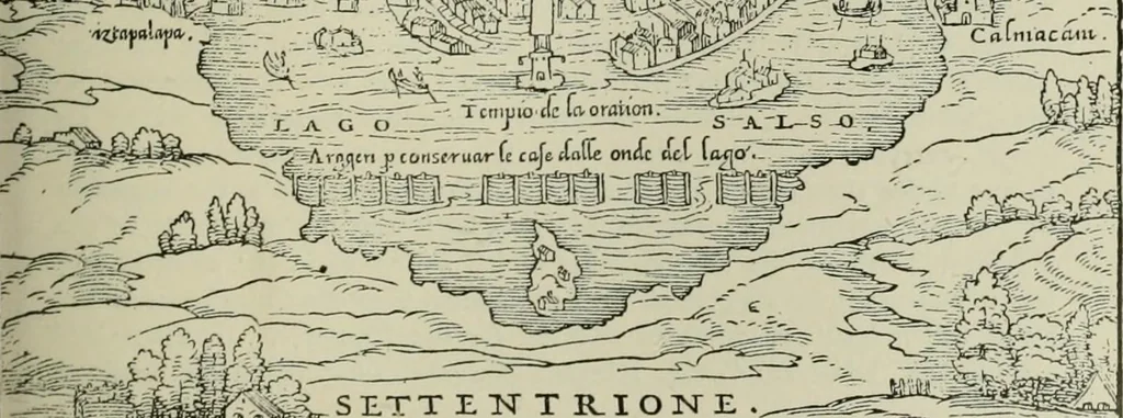 An illustration from Narrative and critical history of America, 1884, leaf 406