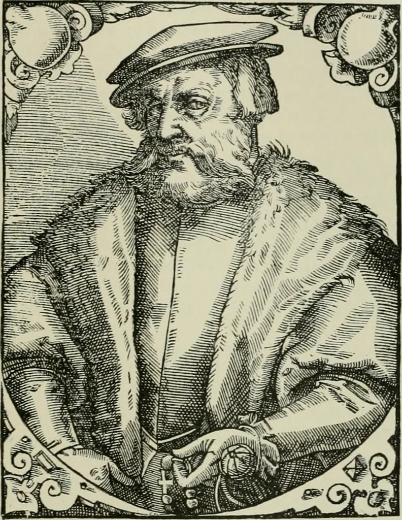 An illustration from Narrative and critical history of America, 1884, leaf 408