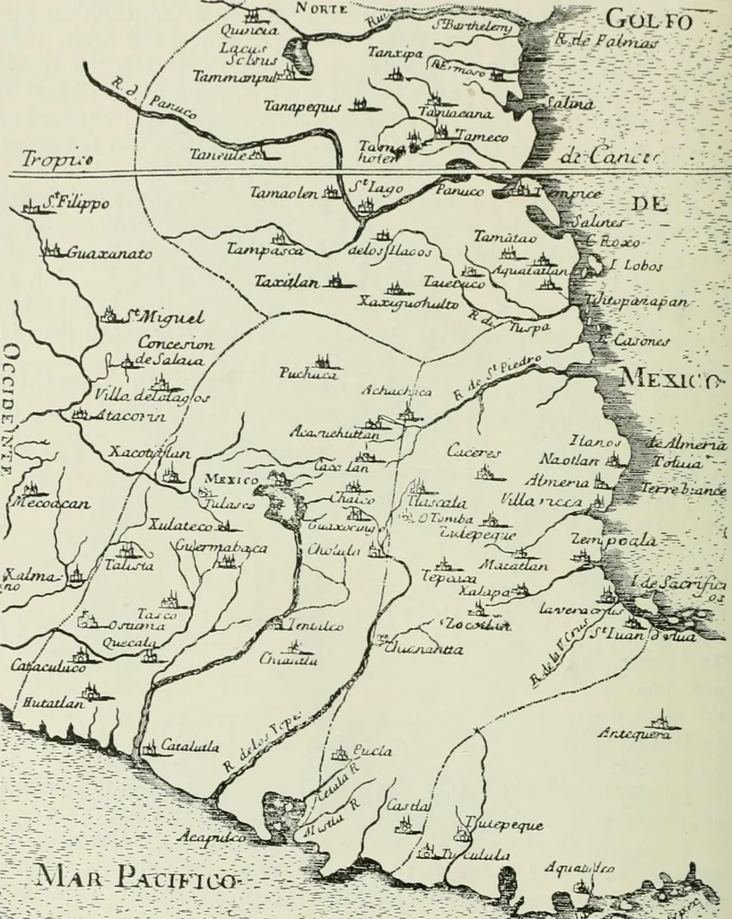 An illustration from Narrative and critical history of America, 1884, leaf 419