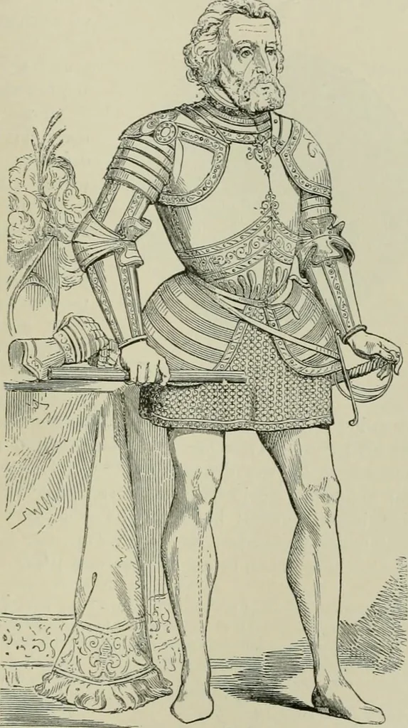 An illustration from Narrative and critical history of America, 1884, leaf 422