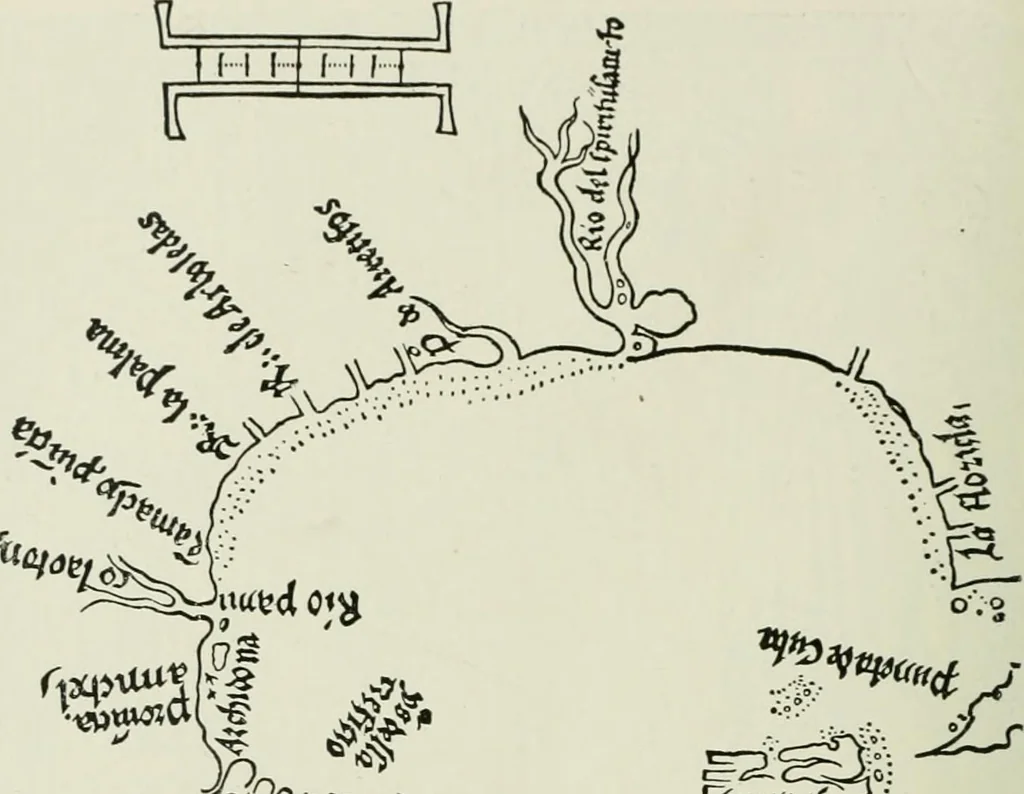 An illustration from Narrative and critical history of America, 1884, leaf 431