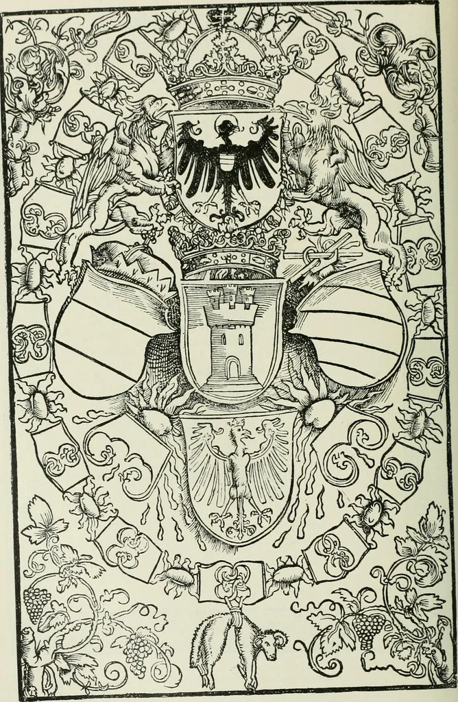 An illustration from Narrative and critical history of America, 1884, leaf 433