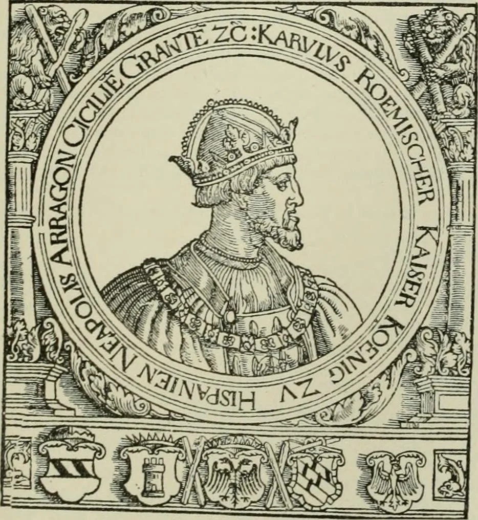 An illustration from Narrative and critical history of America, 1884, leaf 438