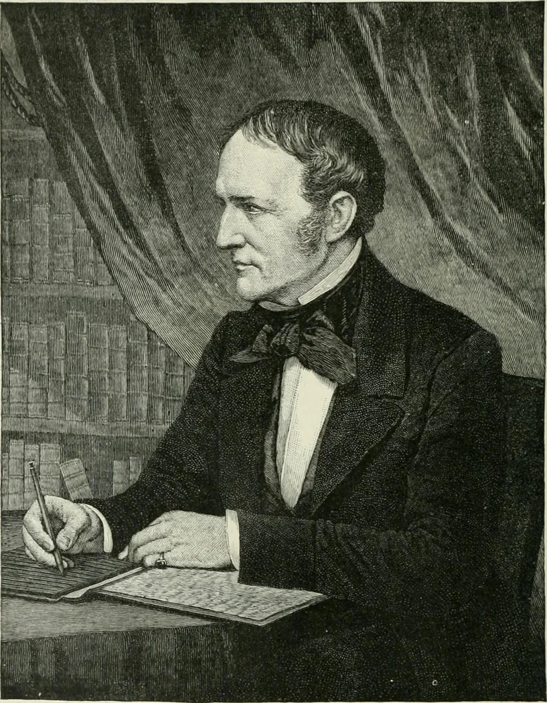 An illustration from Narrative and critical history of America, 1884, leaf 455