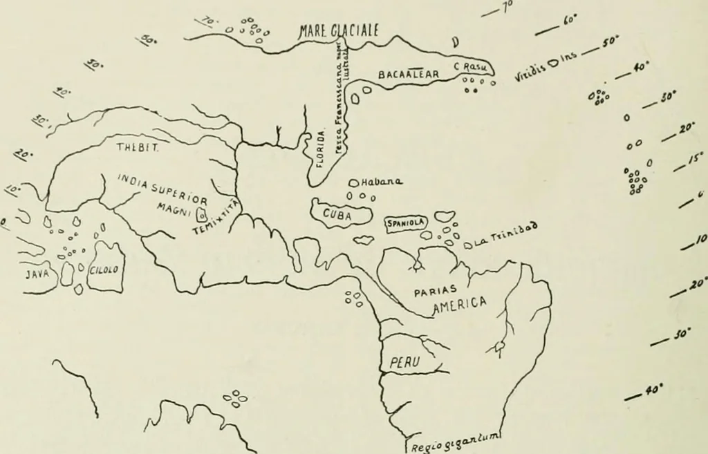 An illustration from Narrative and critical history of America, 1884, leaf 461