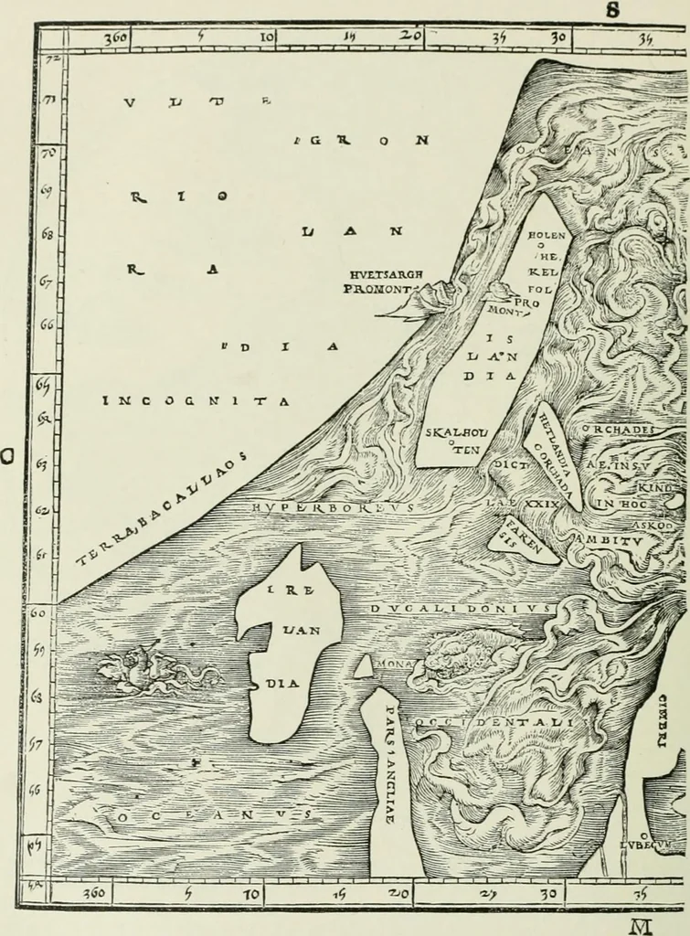 An illustration from Narrative and critical history of America, 1884, leaf 463