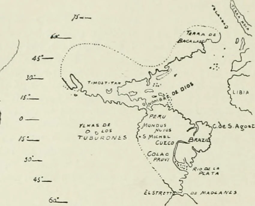 An illustration from Narrative and critical history of America, 1884, leaf 477