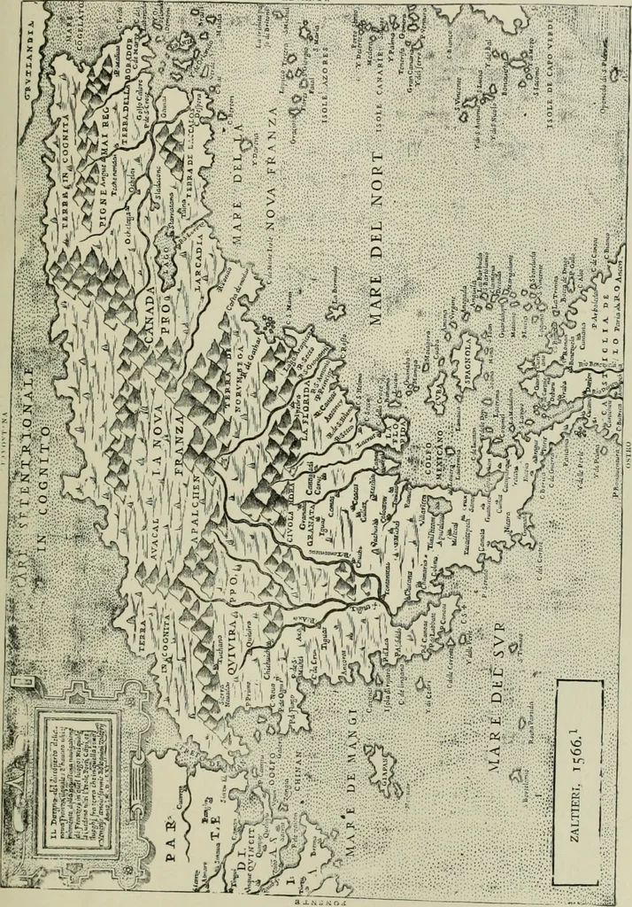 An illustration from Narrative and critical history of America, 1884, leaf 482