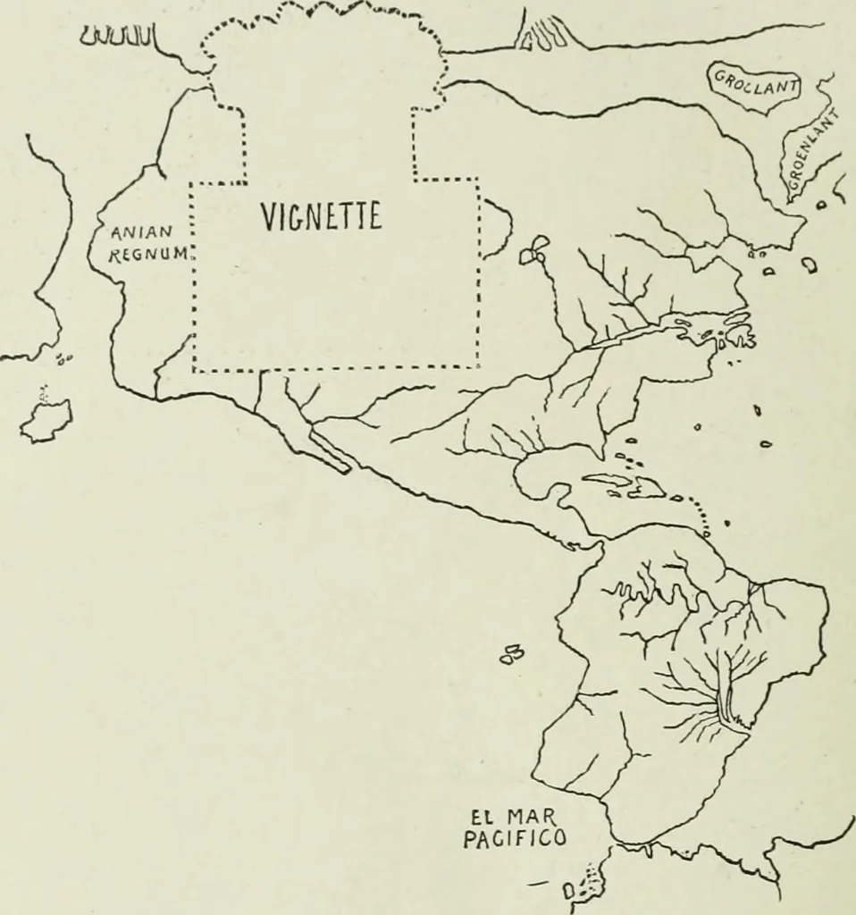 An illustration from Narrative and critical history of America, 1884, leaf 483