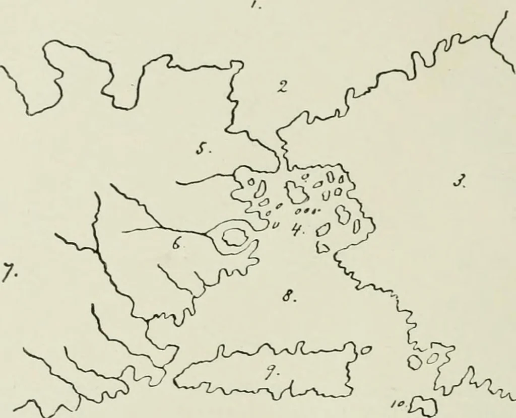 An illustration from Narrative and critical history of America, 1884, leaf 485