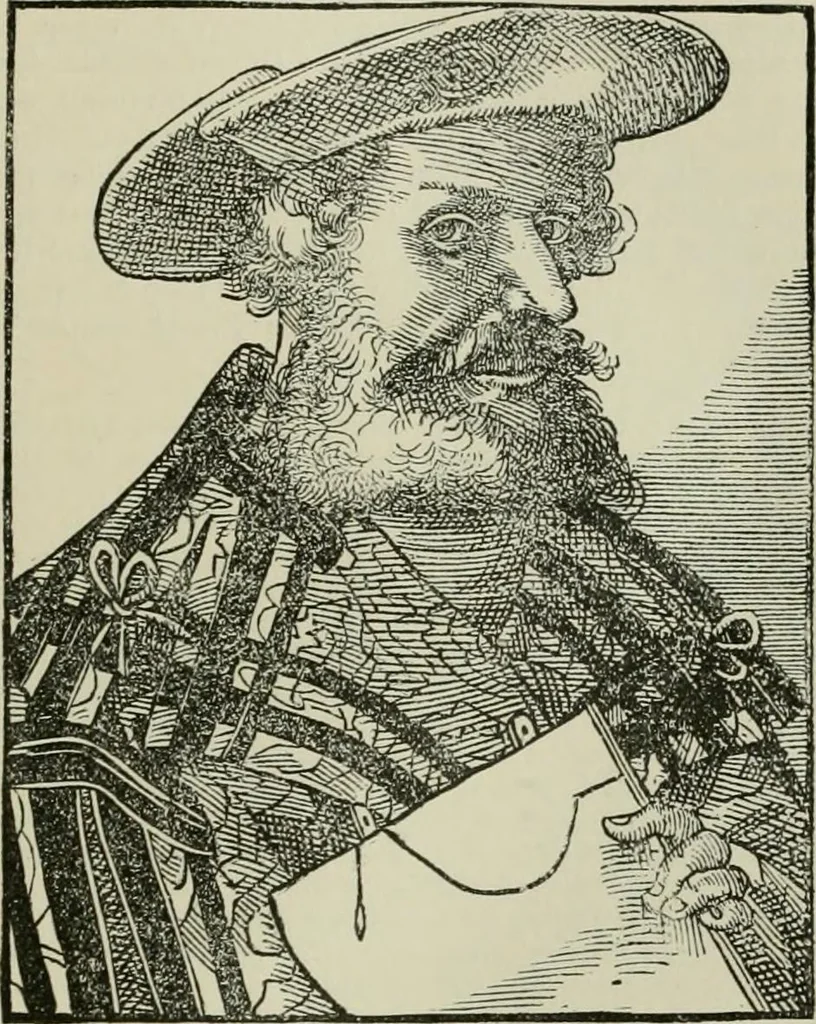 An illustration from Narrative and critical history of America, 1884, leaf 52