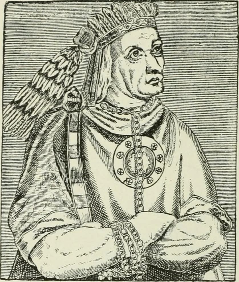 An illustration from Narrative and critical history of America, 1884, leaf 547