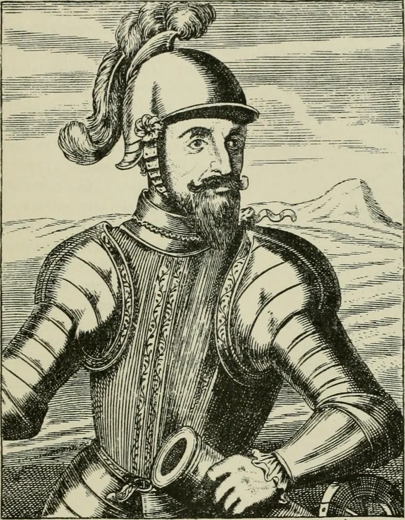 An illustration from Narrative and critical history of America, 1884, leaf 554