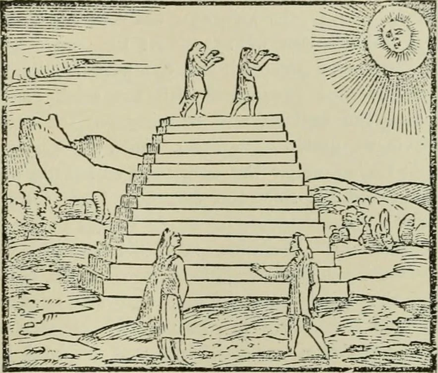 An illustration from Narrative and critical history of America, 1884, leaf 582